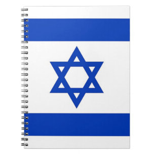 Carnet avec Drapeau d'Israël