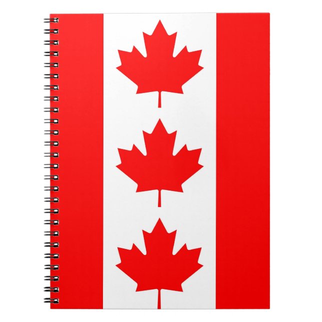 Carnet avec drapeau du Canada (Devant)