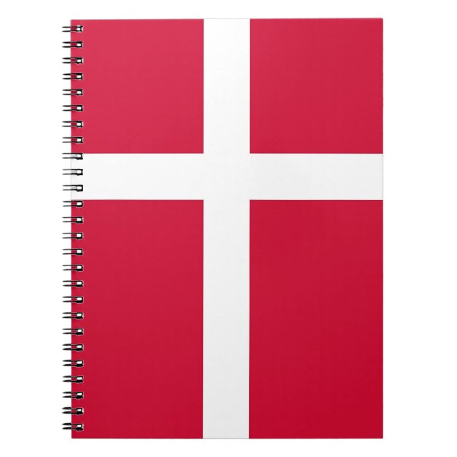 Carnet avec drapeau du Danemark (Devant)
