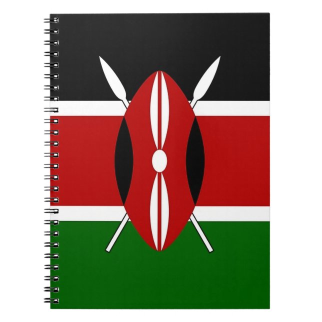 Carnet avec drapeau du Kenya (Devant)