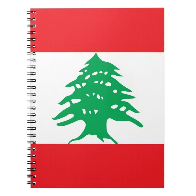 Carnet avec drapeau du Liban (Devant)