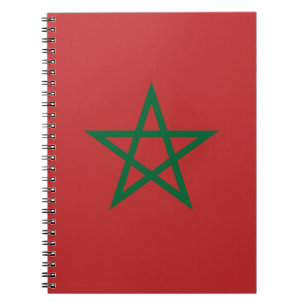 Carnet avec drapeau du Maroc