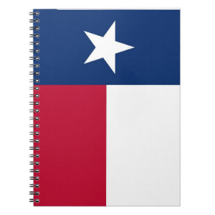 Carnet avec Drapeau du Texas State