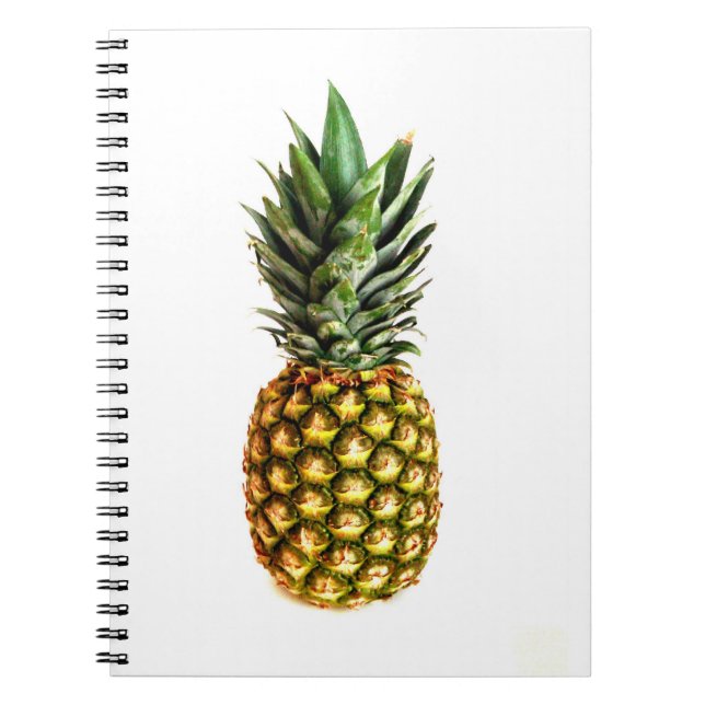 Carnet avec imprimé photo ananas (Devant)