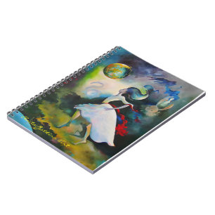 Carnet avec la couverture surréaliste d'art