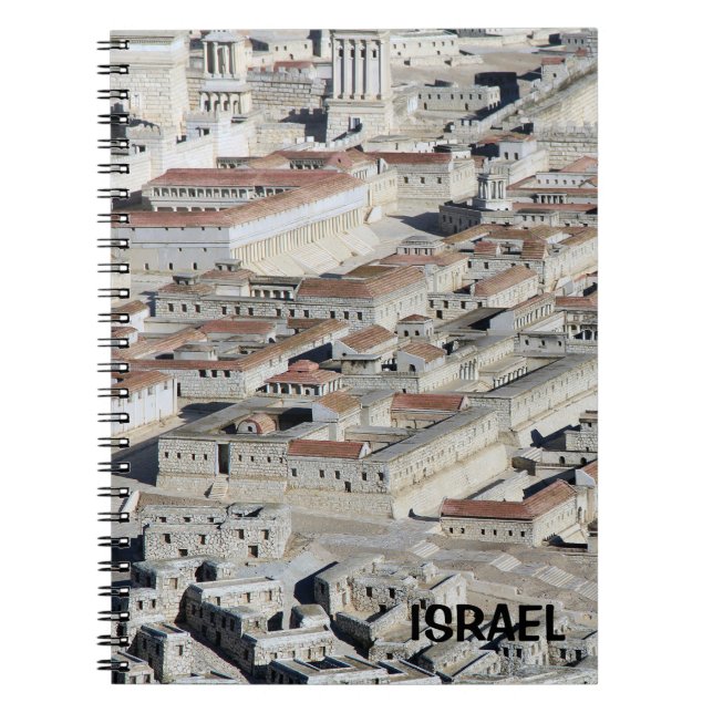 Carnet avec la réplique de Jérusalem d'Israël (Devant)