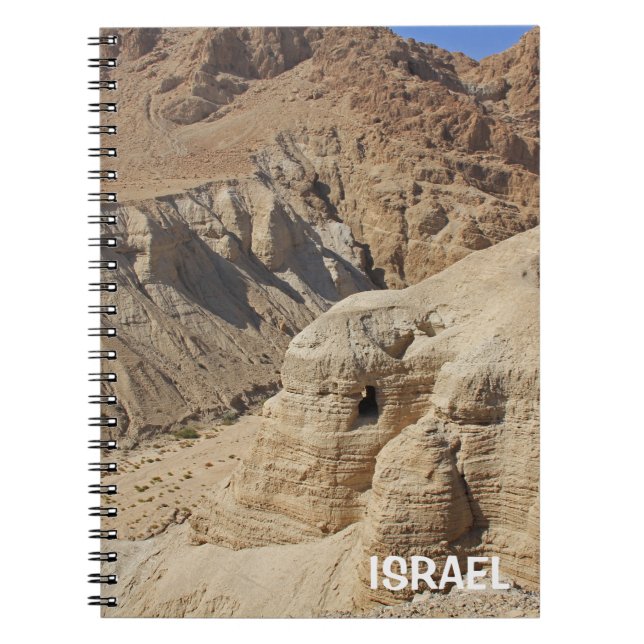 Carnet avec la vallée de Qumran en Israël (Devant)