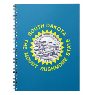 Carnet avec le drapeau de l'État du Dakota du Sud