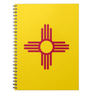Carnet avec le drapeau de l'État du Nouveau-Mexiqu