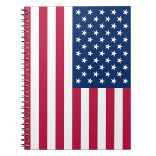 Carnet avec le drapeau des États-Unis d'Amérique