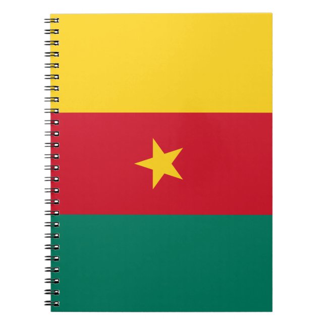 Carnet avec le drapeau du Cameroun (Devant)