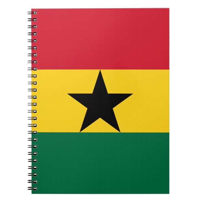 Carnet avec le drapeau du Ghana (Devant)