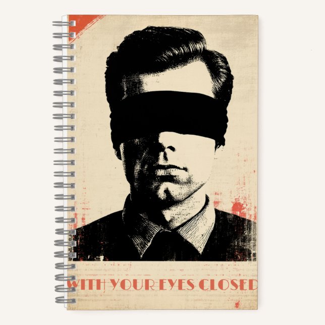 Carnet Avec les yeux fermés – Édition limitée de 781 exem (Recto)