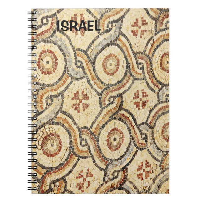 Carnet avec mosaïque d'Israël (Devant)