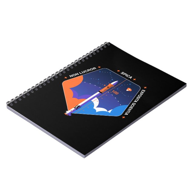 Carnet avec Spica Mission patch (Côté gauche)