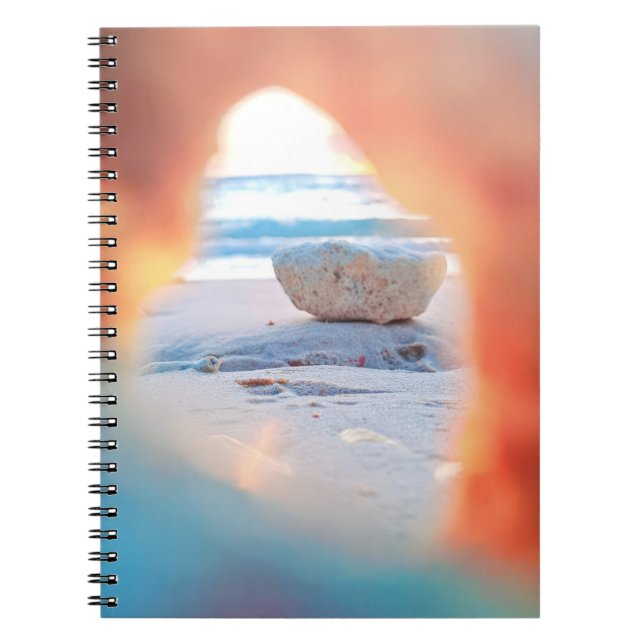 Carnet avec vue sur la plage de Coral (Devant)