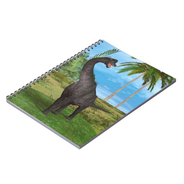 Carnet Aventure de dinosaure à long cou dans la jungle (Côté gauche)