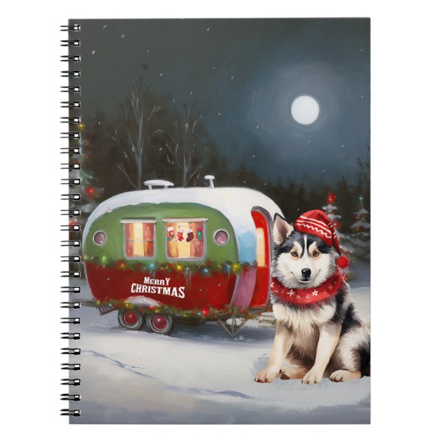 Carnet Aventure de Noël du Caravan de Husky Sibérien d'Hi (Devant)