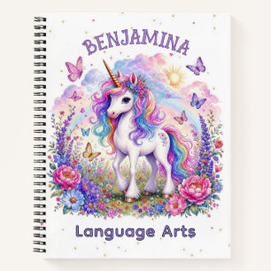 Carnet Aventure Magique Papillon Licorne Arc-en-ciel