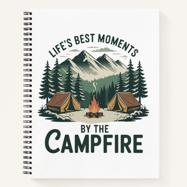Carnet Aventure Moments au feu de camp  (Devant)