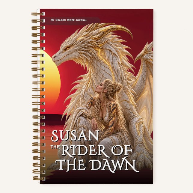 Carnet Aventure mythique du dragon de l'aube fantastique (Recto)