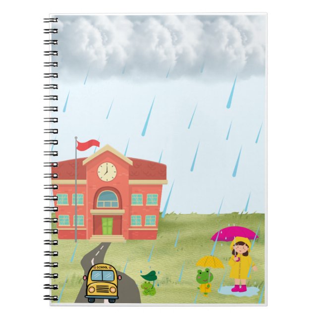 Carnet Aventure Scolaire par Temps de Pluie avec des Gren (Devant)