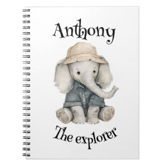 Carnet Aventures Safari Bébés | Animaux à l'aquarelle Mig