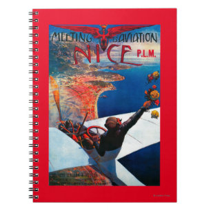 Carnet Aviation de D de réunion à Nice, affiche de la