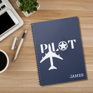 Carnet Avion de pilote Aviation militaire personnalisée é