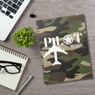 Carnet Avion piloté & militaire, Camouflage, Minimaliste