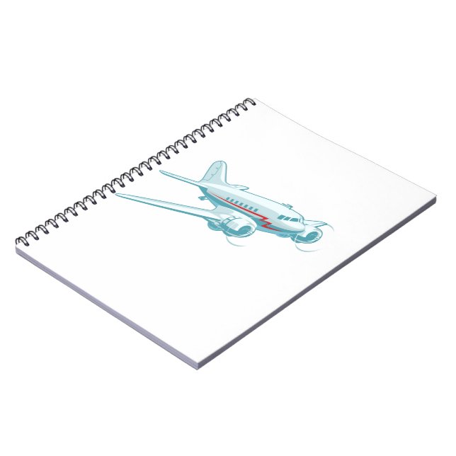 Carnet Avion rétro de dessin (Côté gauche)