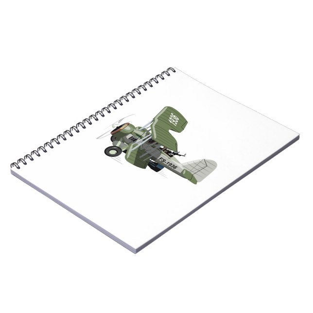 Carnet Avion rétro de dessin (Côté gauche)
