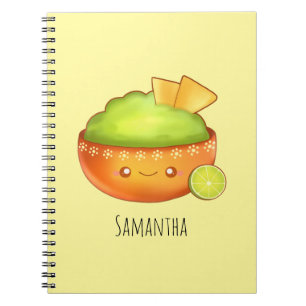 Carnet Avocado Guacamole Et Chips Tortilla