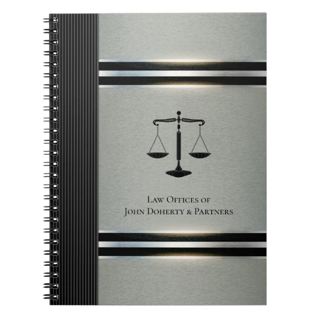 Carnet Avocat | Scales de justice (Devant)