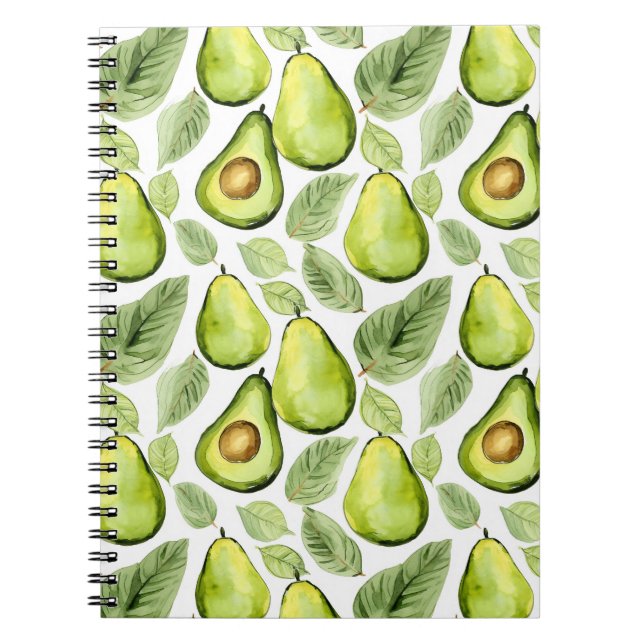 Carnet Avocats Green Leaves   (Devant)