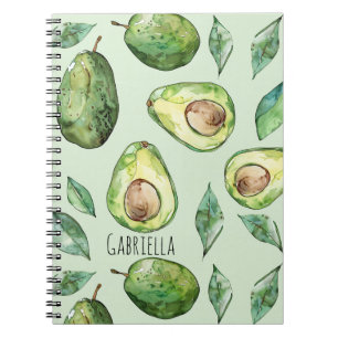 Carnet Avocats verts & feuilles