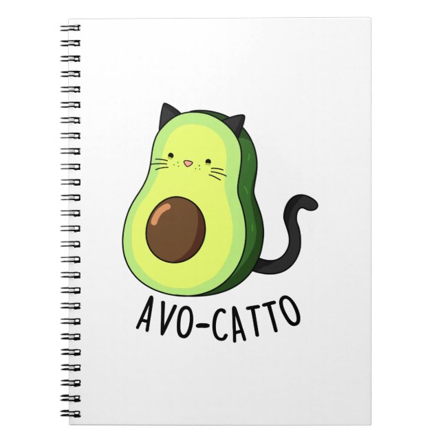 Carnet Avocatto Avocat Drôle Chat Punaisie  (Devant)