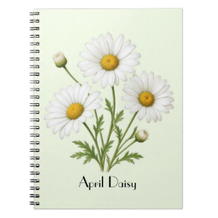 Carnet Avril Daisy Flowers