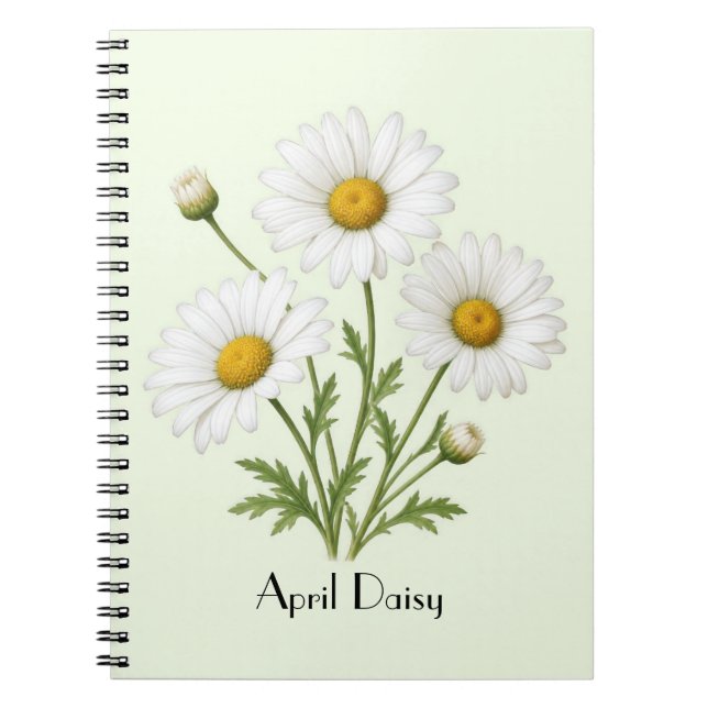 Carnet Avril Daisy Flowers (Devant)