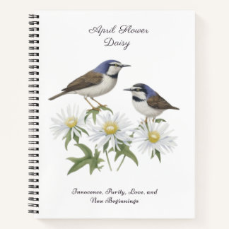 Carnet Avril Mois de naissance Fleur Daisy Chéri Annivers