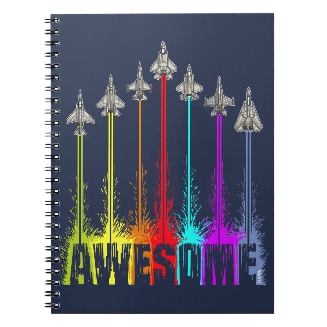 Carnet Awesome fighter jets (Devant)