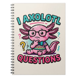 Carnet Axolotl nerd mignon Je Axolotl Questions Points d'