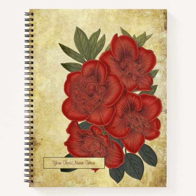 Carnet Azalée vintage (Rhododendron) (Devant)