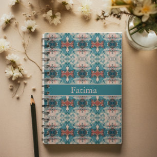 Carnet Azure Bloom, personnalisé