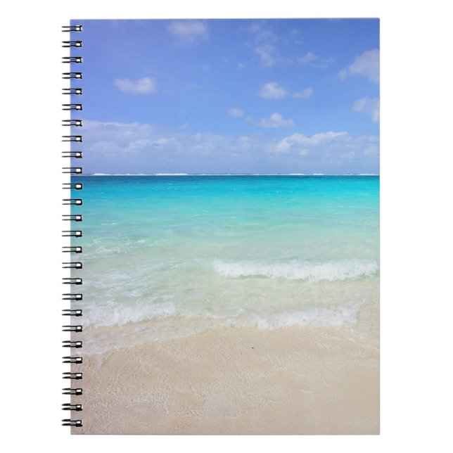 Carnet Azure Blue Caribbean Tropical Beach (Devant)