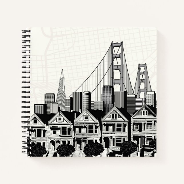 Carnet B&W San Francisco Californie (Devant)