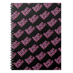 Carnet Babe Parties scintillant rose