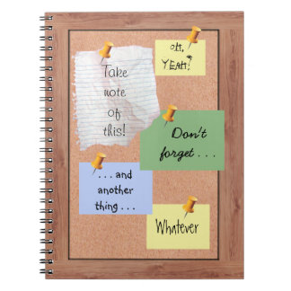 Carnet Babillards avec les notes personnalisables
