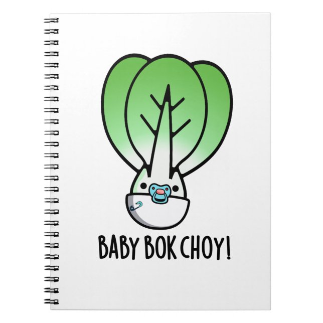 Carnet Baby Bok Choy Funny Veggie Pun (Devant)
