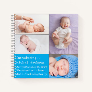 Carnet Baby Boy Nouveau-né Photo Faire-part de naissance